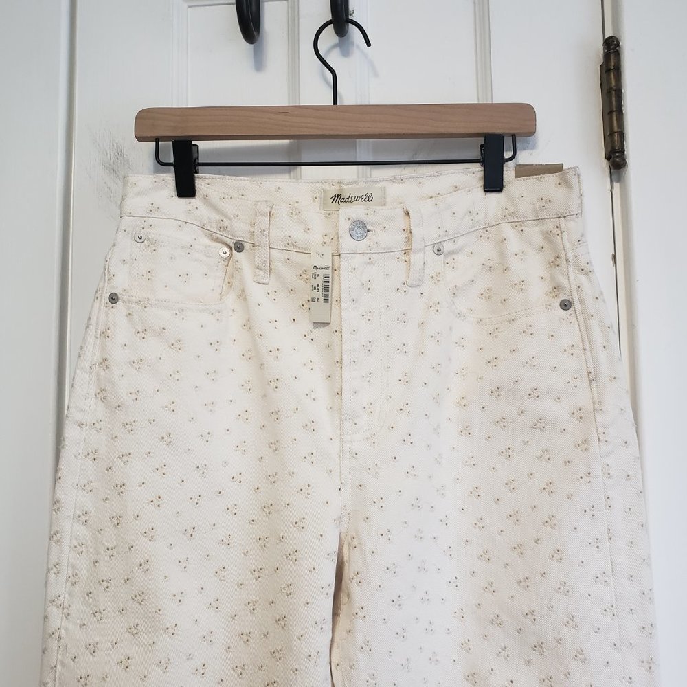 NWT Madewell Perfect Vintage Eyelet Jeans - Picture 4 of 9